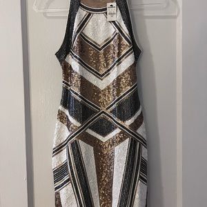 Contour Sequence Mini Dress
